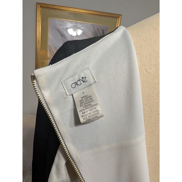 Cache Color-Blocked Black & White Bodycon Midi Dress - Picture 4 of 4